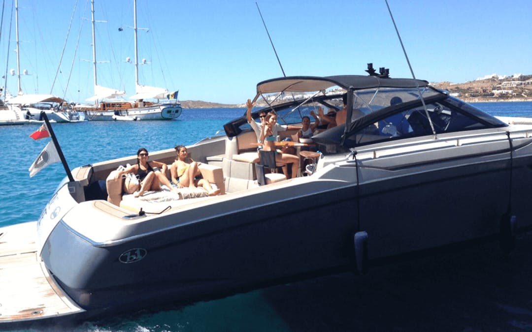 43 Baia luxury charter yacht - Nammos, Psarrou, Mykonos, Greece