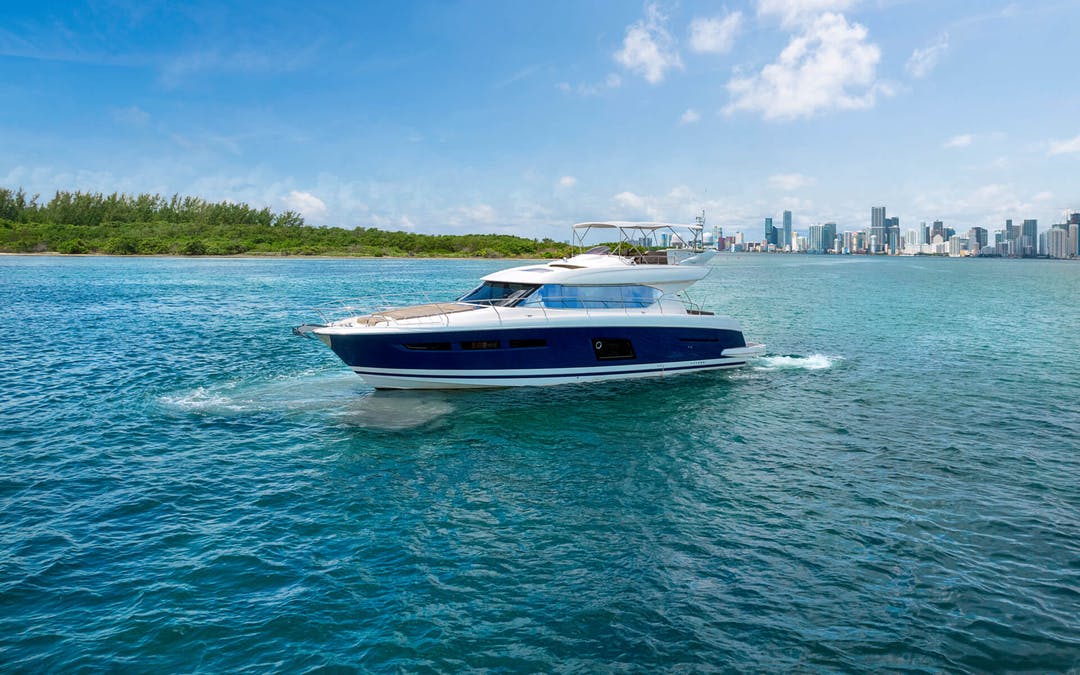 62 Prestige luxury charter yacht - Miami Beach Marina, Alton Road, Miami Beach, FL, USA