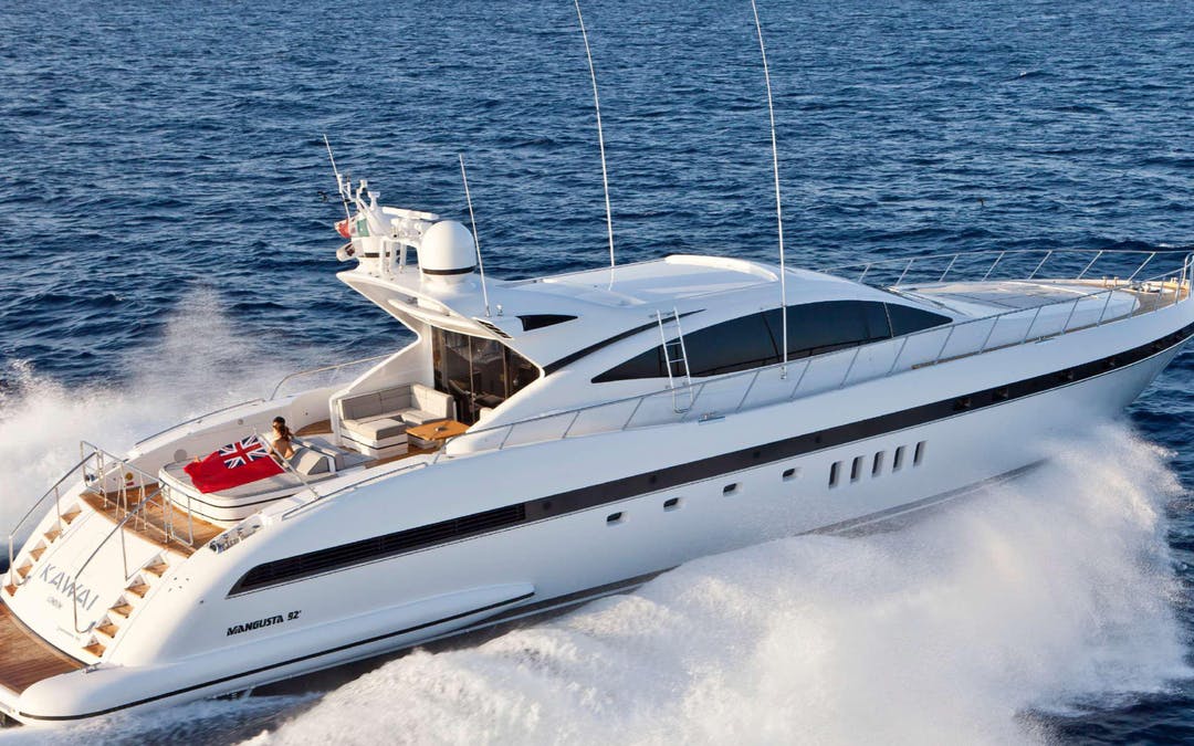 92 Mangusta luxury charter yacht - Antibes, France