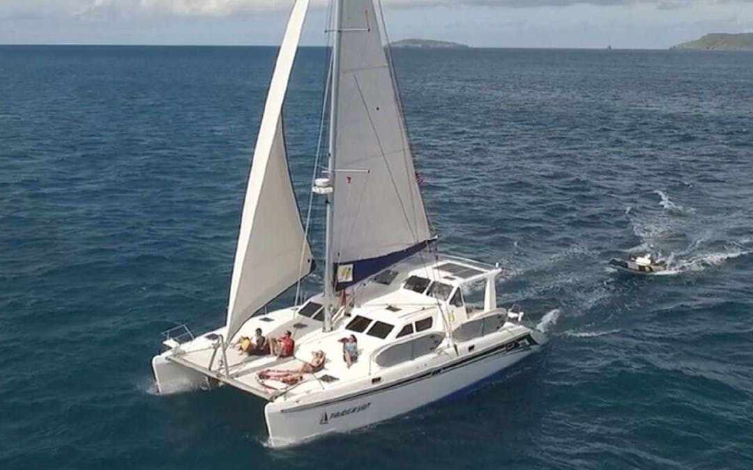 50 St. Francis luxury charter yacht - Saga Haven Marina, St. Thomas, USVI