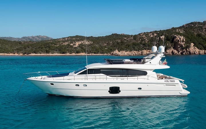 63 Ferretti luxury charter yacht - Poltu Quatu, Province of Olbia-Tempio, Italy