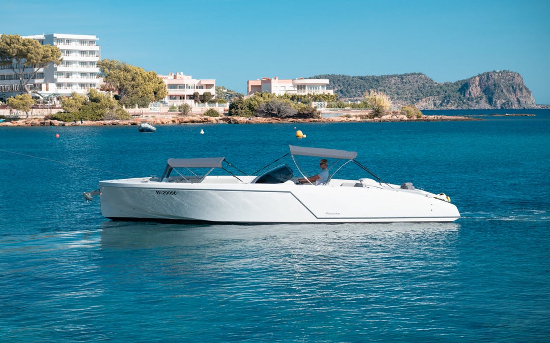 33 Frauscher luxury charter yacht - Botafoc Ibiza, Av. de Juan Carlos I, 07800 Ibiza, Balearic Islands, Spain