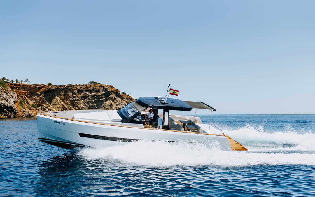 44 Fjord luxury charter yacht - Botafoc Ibiza, Av. de Juan Carlos I, 07800 Ibiza, Balearic Islands, Spain